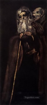  goya Pintura - Dos monjes Francisco de Goya